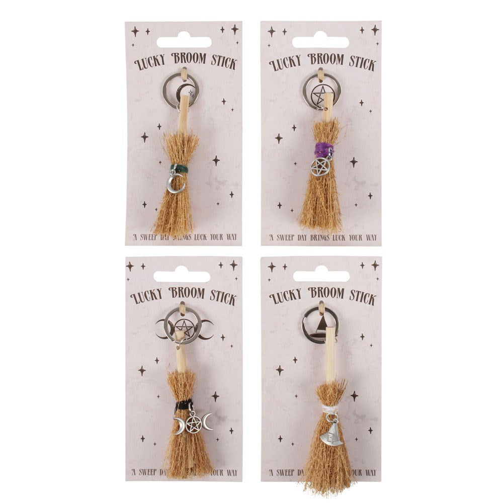 Lucky Broomstick Keyrings NEW!