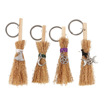 Lucky Broomstick Keyrings NEW!