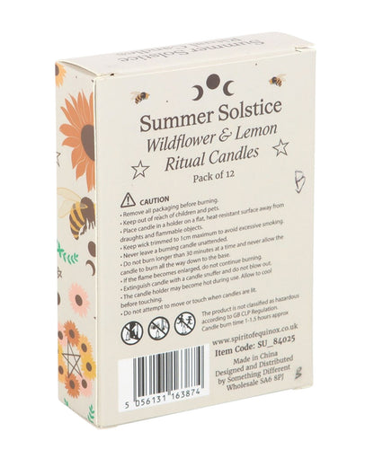 Wildflower & Lemon Summer Ritual Candles Pack of 12 NEW!