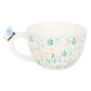 Hello Beautiful Daisy Floral Print Mug with Butterfly NEW!