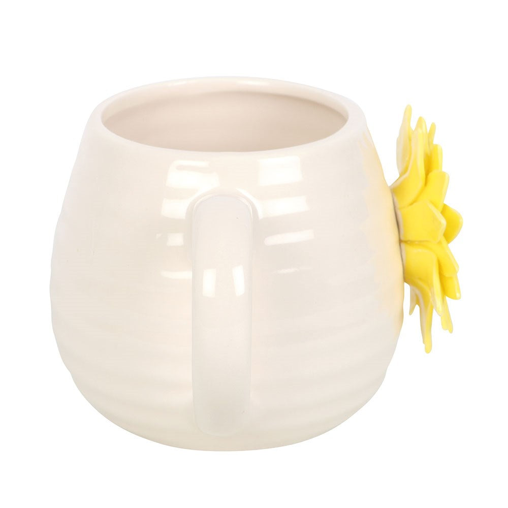 Hello Sunshine Rounded Mug with 3D Sunflower NEW!