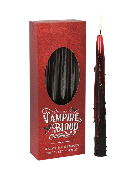 Box of 8 Vampire Blood Taper Candles