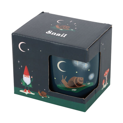 Gnome Sweet Gnome Snail Ceramic Mug NEW!