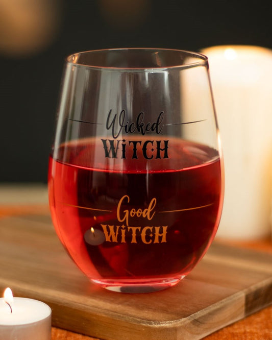Wicked Witch Stemless Wine Glass NEW!