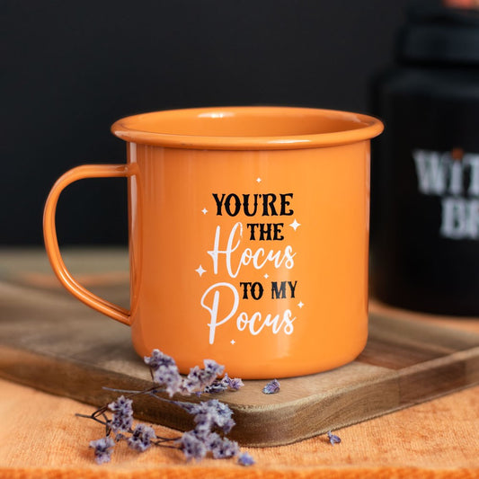 You're The Hocus To My Pocus Enamel Mug NEW!