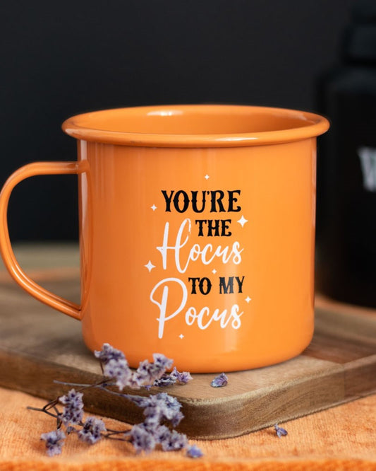You're The Hocus To My Pocus Enamel Mug NEW!
