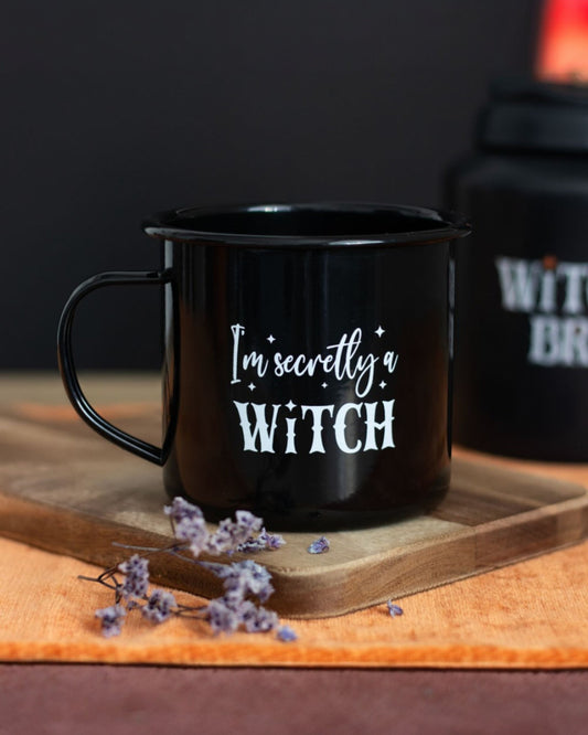 I'm Secretly A Witch Enamel Mug NEW!