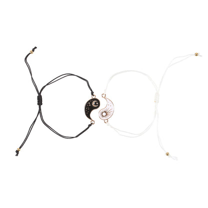 Pair of Yin Yang Best Friend Charm Bracelets NEW!