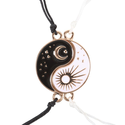 Pair of Yin Yang Best Friend Charm Bracelets NEW!