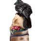 Crow Perched on LED Skull & Books