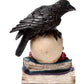 Crow Perched on LED Skull & Books