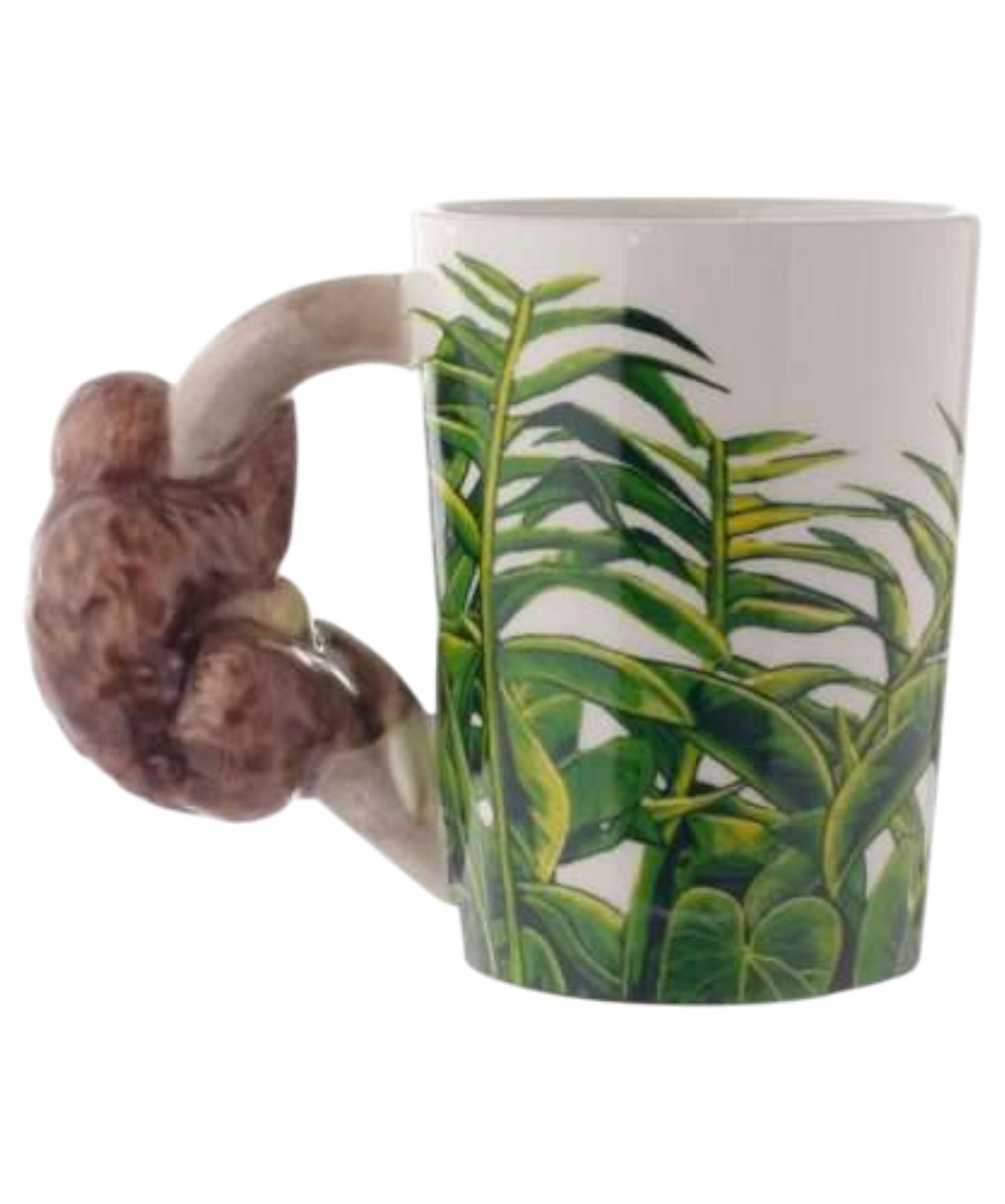 Jungle Explorer Sloth Ceramic Shaped Handle Mug