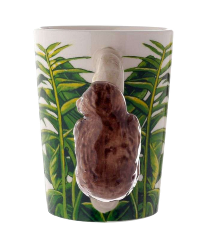 Jungle Explorer Sloth Ceramic Shaped Handle Mug