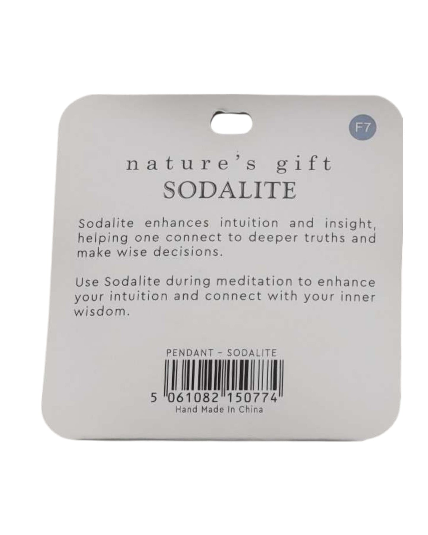 Sodalite- Insight & Intuition Pendant