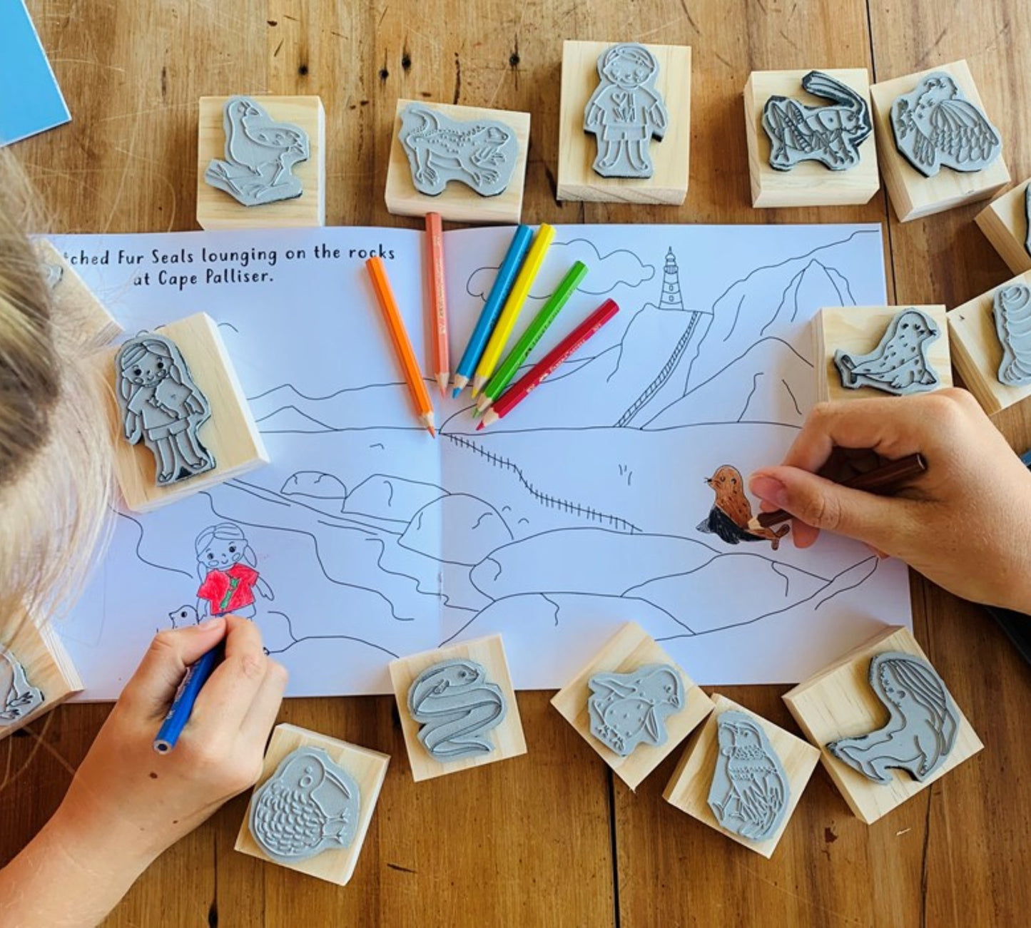 Stamp Kit - Tane and Ruby's NZ Tiki Tour