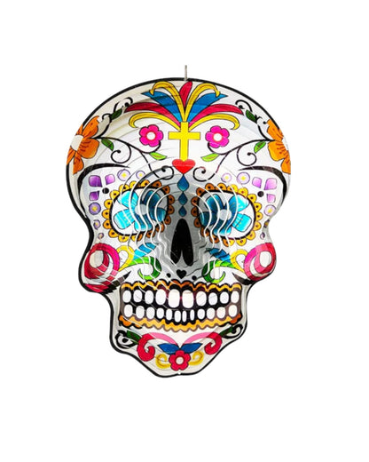 Sugar Skull Wind Spinner