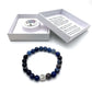 Balance Bracelet Tree of Life – Dark Blue King Turquoise-Dark Blue Vein Jasper-Blue Chalcedony