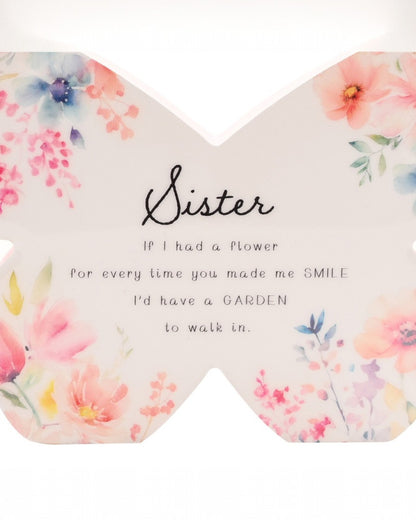 The Cottage Garden Floral Mantel Butterfly – Sister
