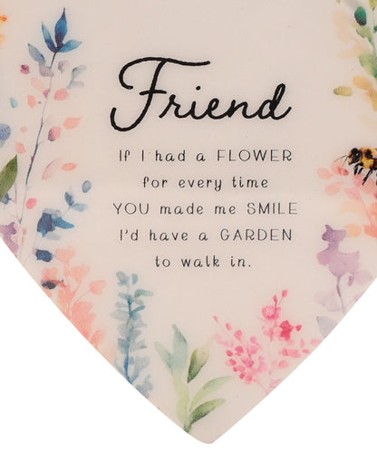 The Cottage Garden Hanging Heart – Friend