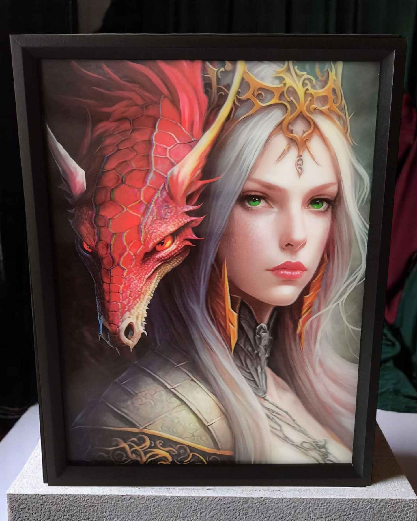 3D Picture Dragon Princess
