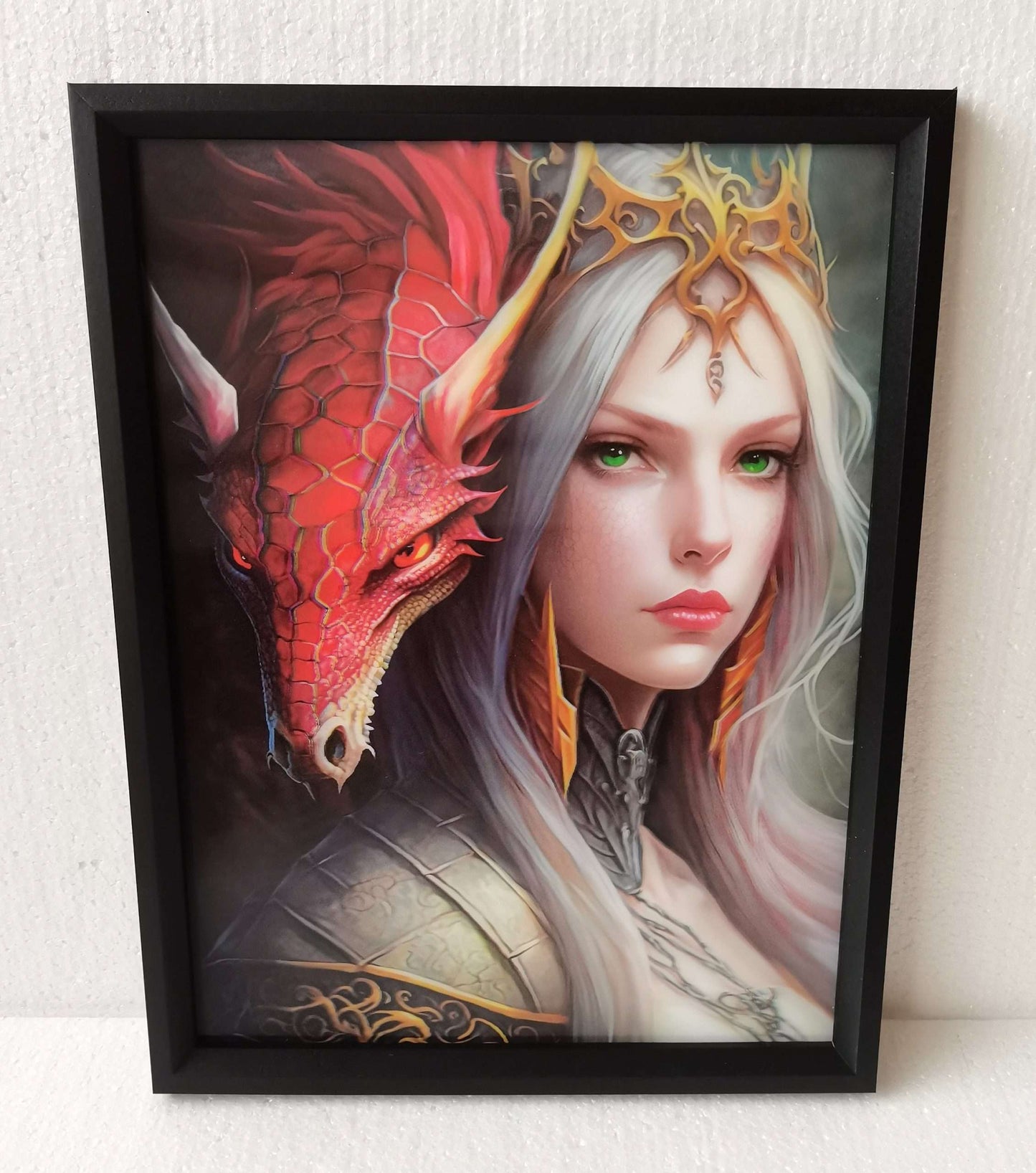 3D Picture Dragon Princess