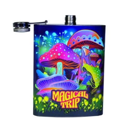 Mushroom Metal Flask