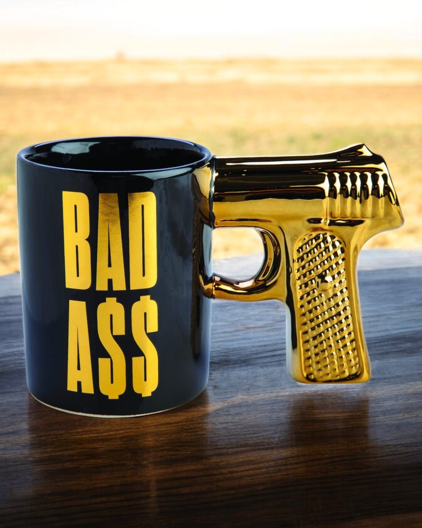 Bad Ass 3D Gun Handle Mug