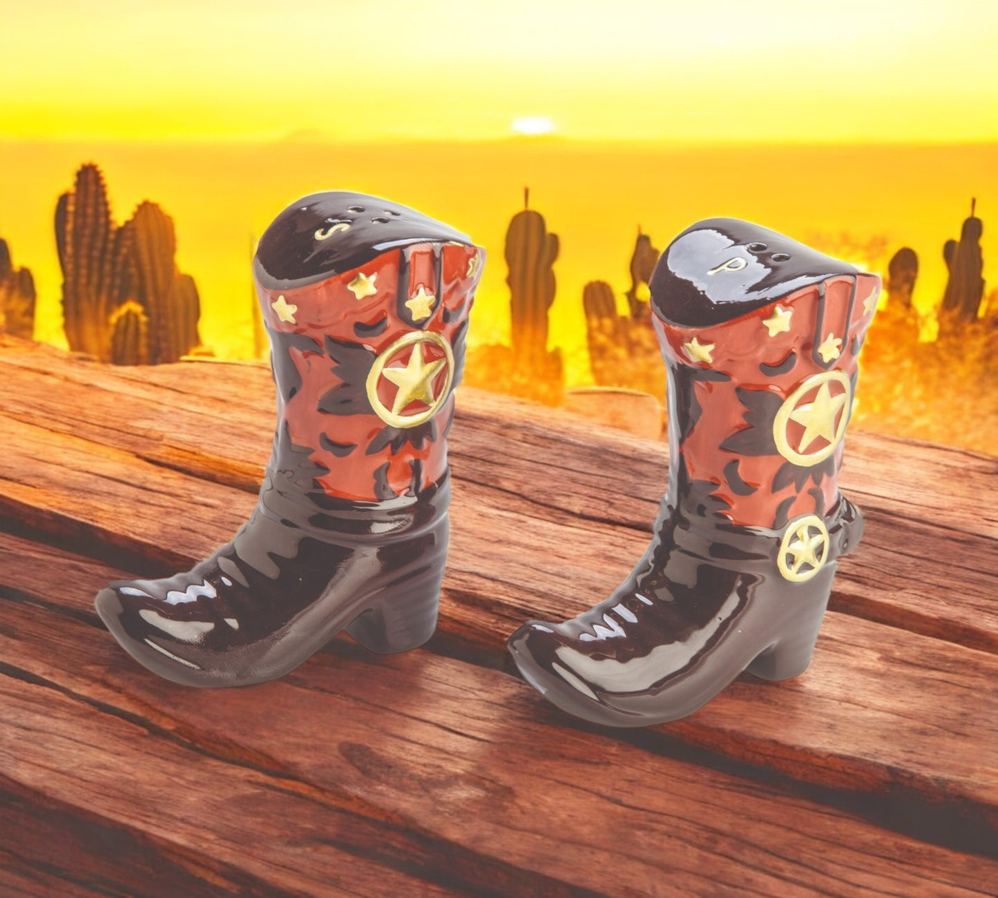 Cowboy Boot Salt & Pepper Set