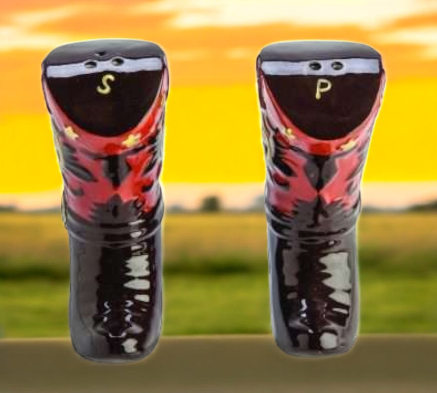 Cowboy Boot Salt & Pepper Set