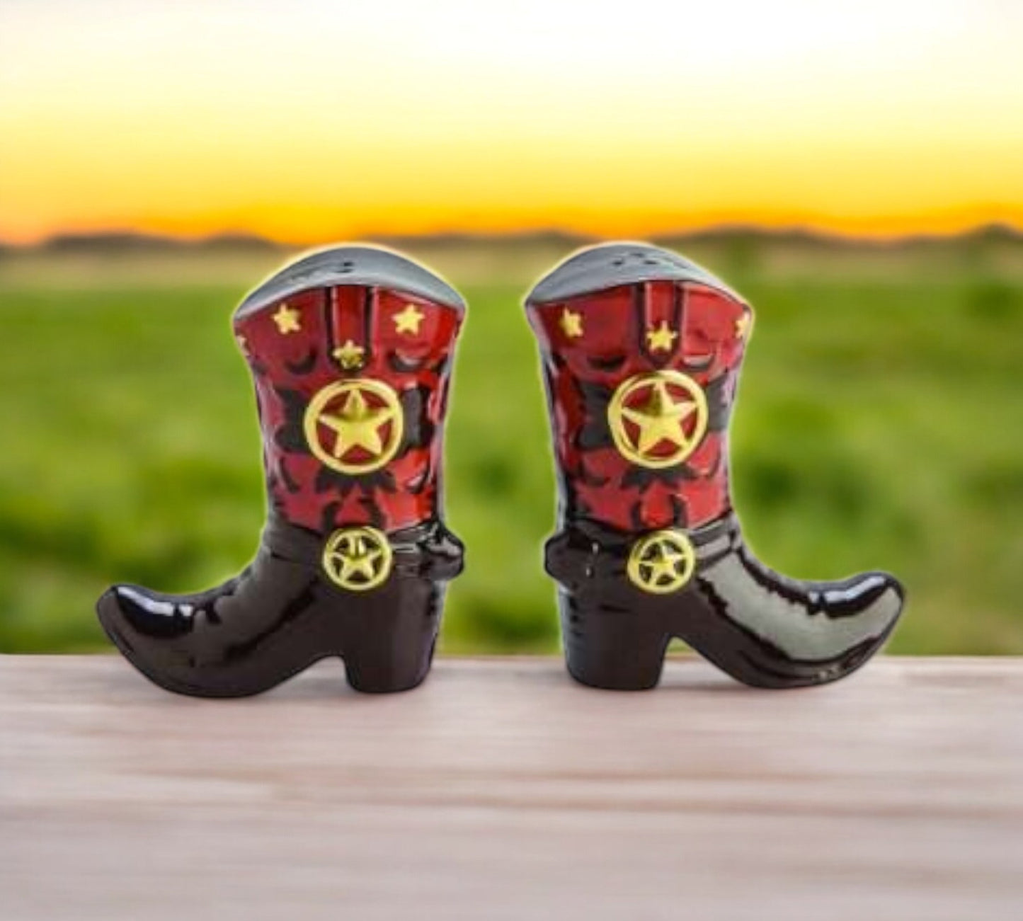 Cowboy Boot Salt & Pepper Set