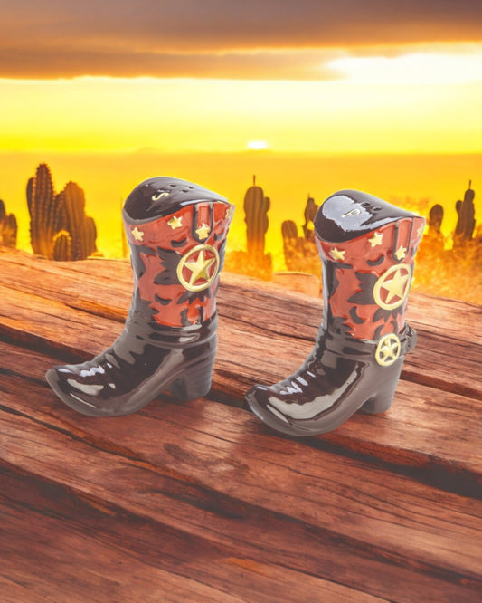 Cowboy Boot Salt & Pepper Set