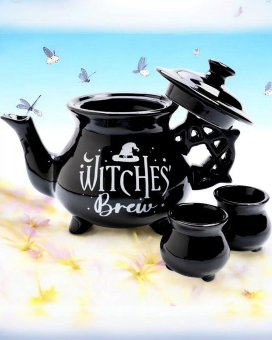 Witches’ Brew Cauldron Tea Set