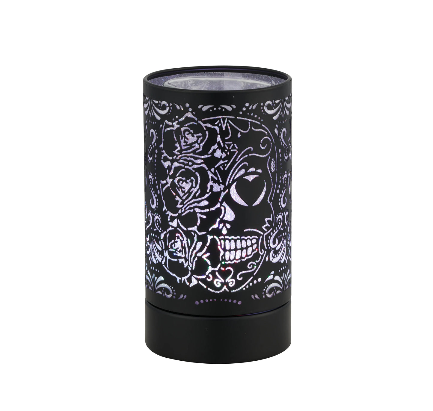 Skull & Rose Black - LED Warmer