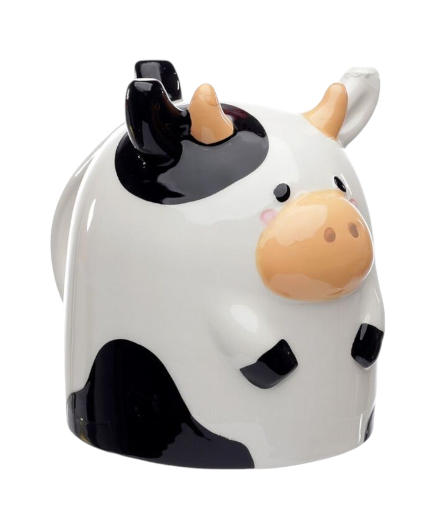 Farm Cow Upside Down Ceramic Shaped Mug