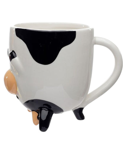 Farm Cow Upside Down Ceramic Shaped Mug