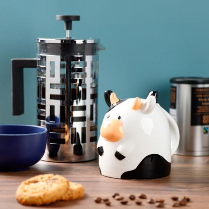 Farm Cow Upside Down Ceramic Shaped Mug