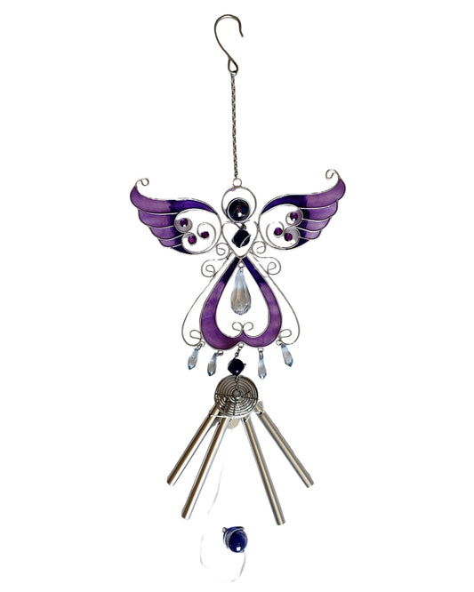 Windchime Suncatcher Purple Angel