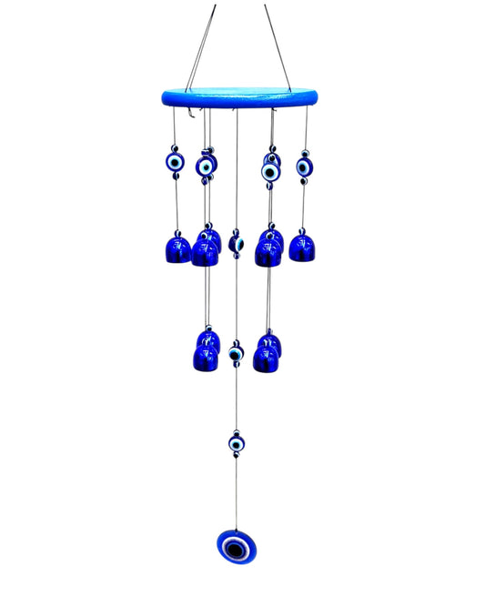 Windchime Evil Eye Blue Bells