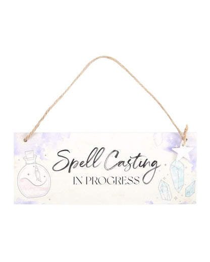 Spell Casting in Progress Hanging Sign