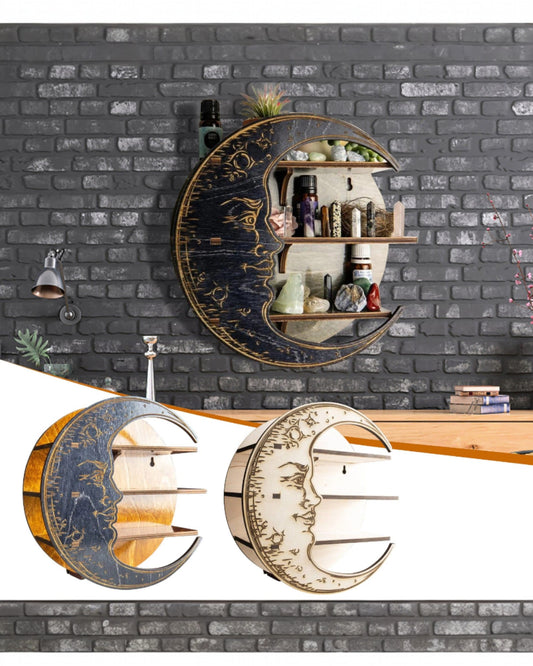 Wall Floating Moon Shelf