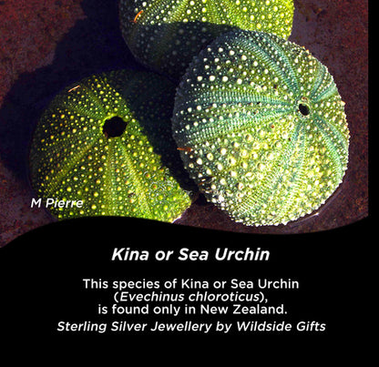 STERLING SILVER KINA SEA URCHIN STUDS