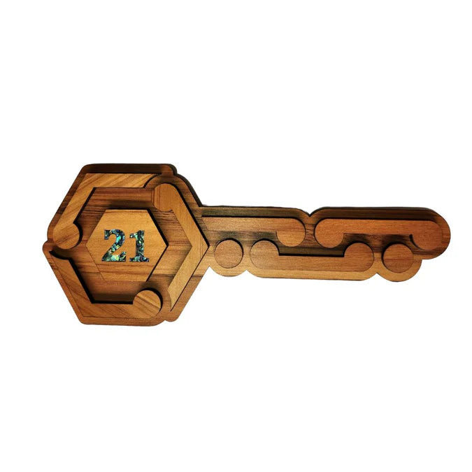 Wooden Koru 21st Key