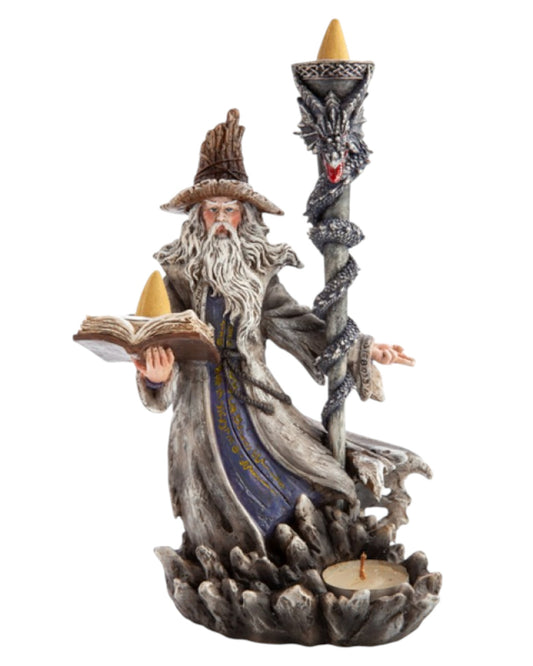 Wizard Backflow Incense Burner & Tealight Holder