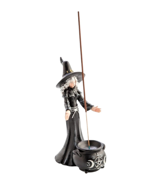 Witch & Cauldron Incense Burner