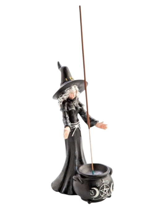 Witch & Cauldron Incense Burner
