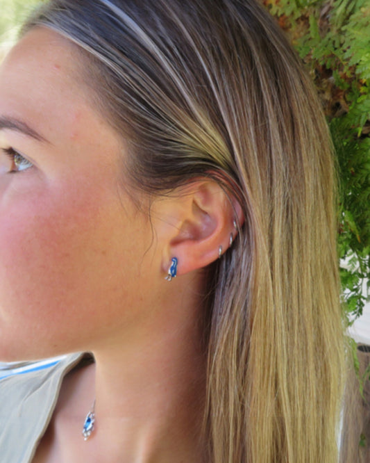 Blue Penguin Stud Earrings