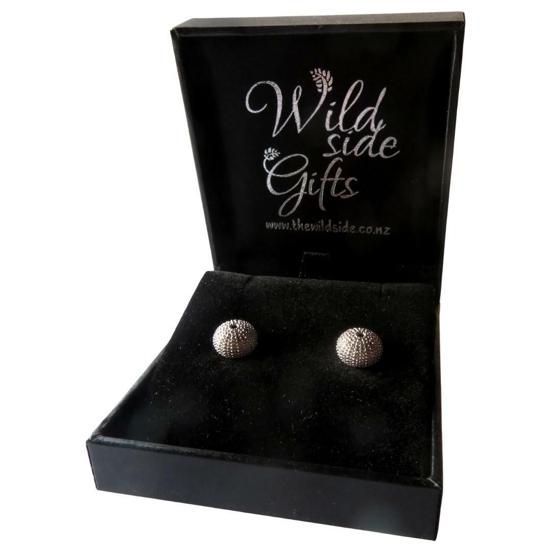 STERLING SILVER KINA SEA URCHIN STUDS