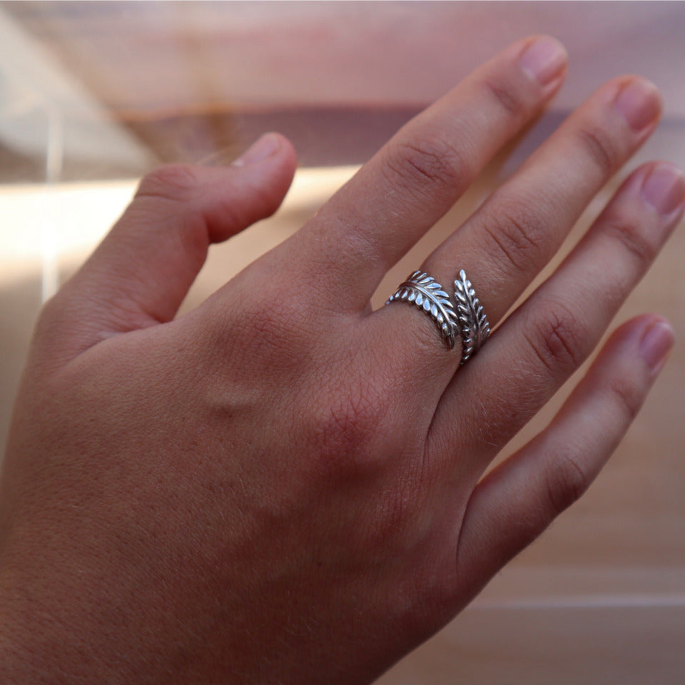 SILVER FERN STERLING SILVER RING