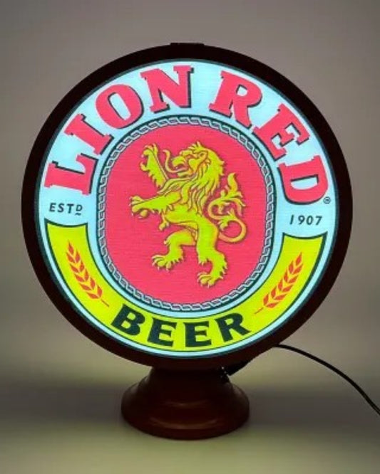 Lion Red Lamp