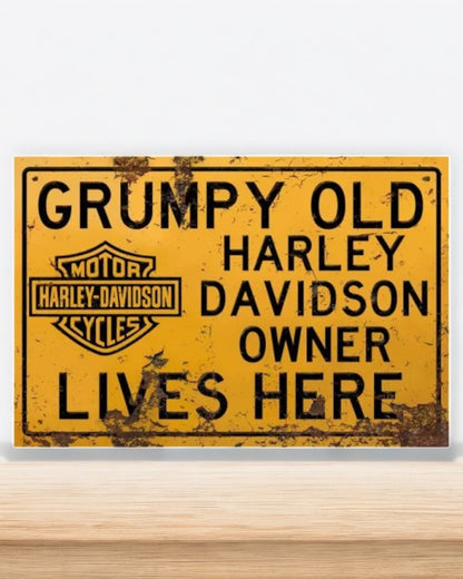 Grumpy Harley Owner Sign